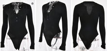 Load image into Gallery viewer, Fantoye Sexy Long Sleeve Bodysuits Women 2018 Autumn Winter Black Slim Bodycon Jumpsuits Rompers Ladies Stretchy Bodysuit Tops